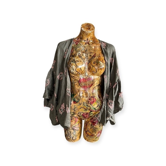 Universal Thread cardigan linen cotton top one OSFM - Picture 1 of 8